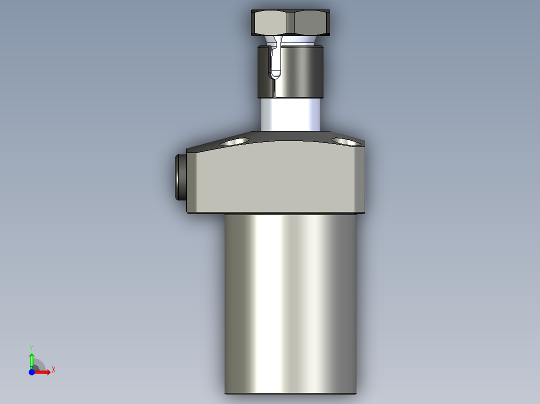 KOSMEKLHS0400-CR-Y60多系列多零件图纸模型前视图