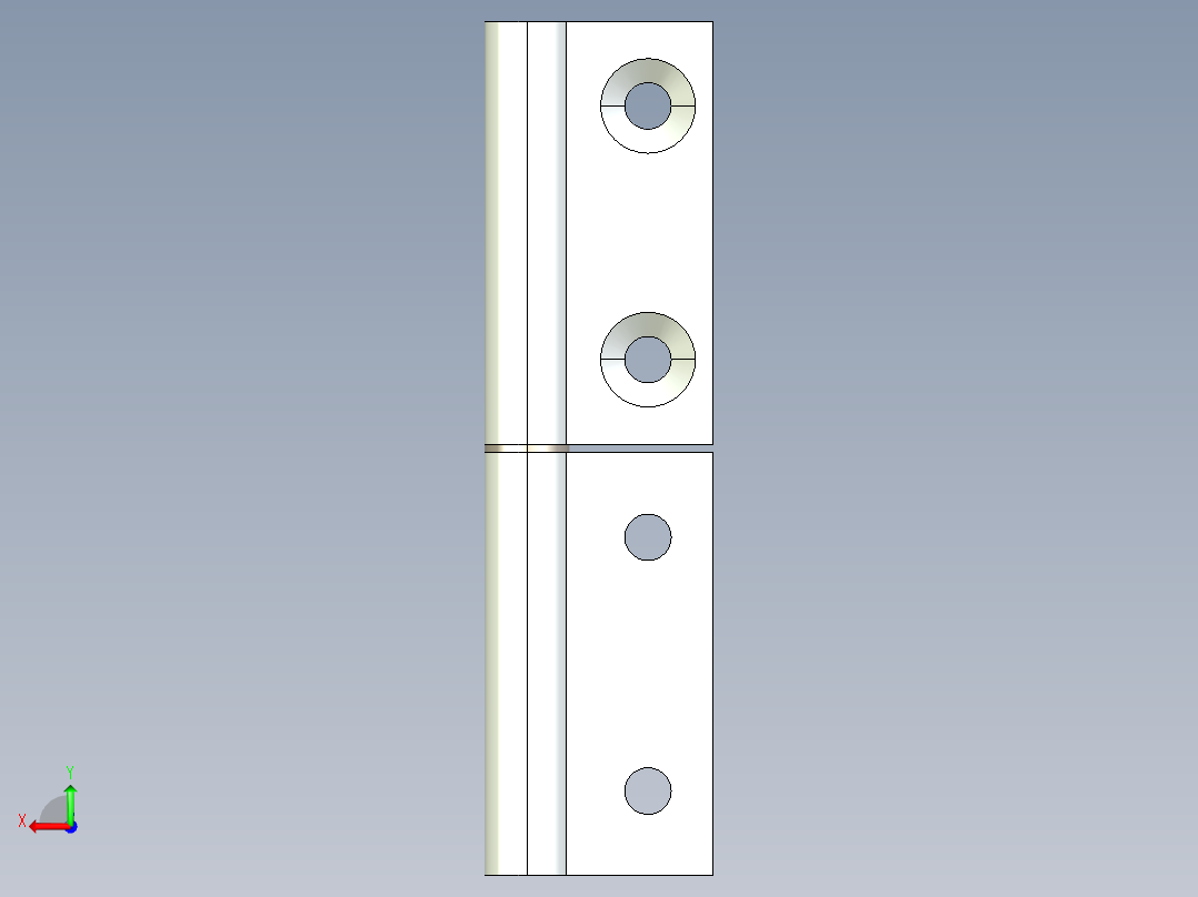 型材-BR 20X20 INTERNAL HINGE BR095AI20后视图
