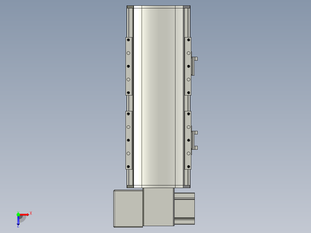 直线模组WG-LHB12-S100-LD设计图纸俯视图