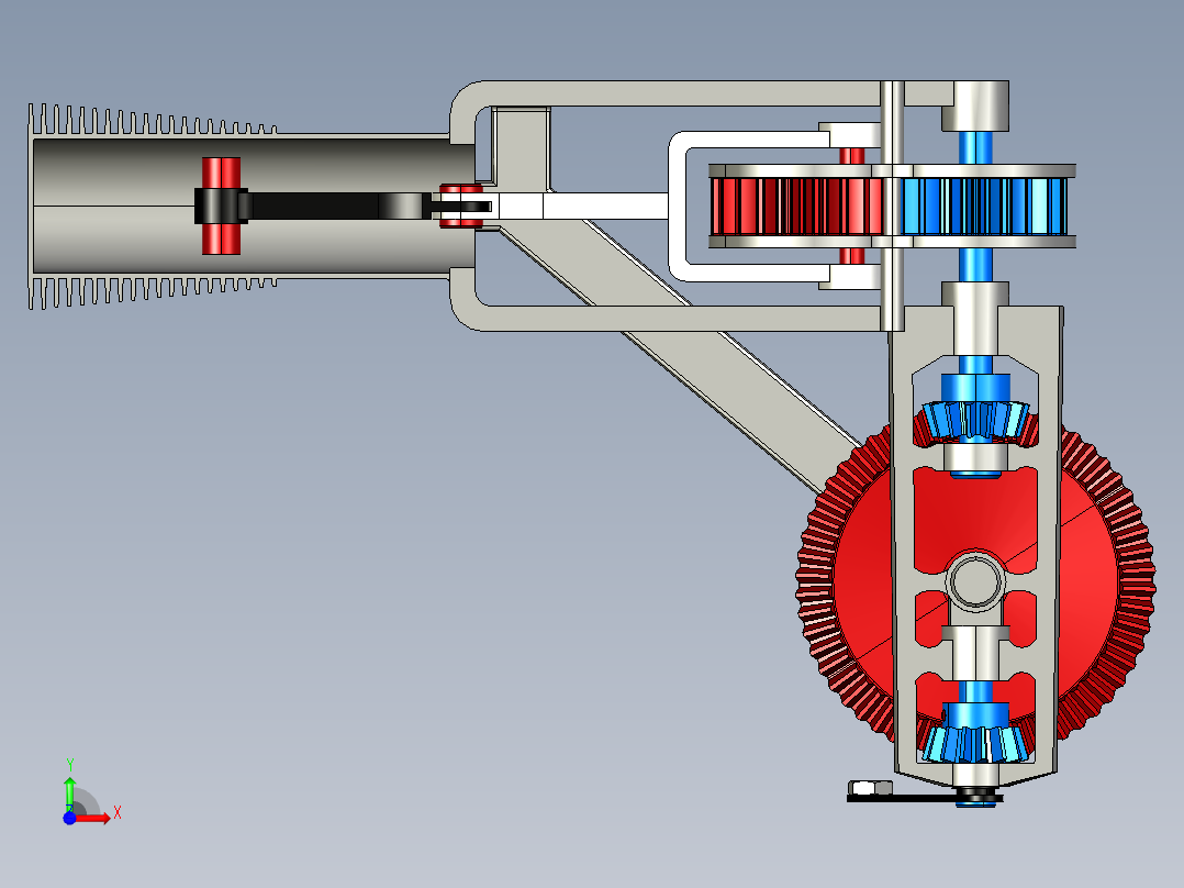曲柄滑块机构前视图