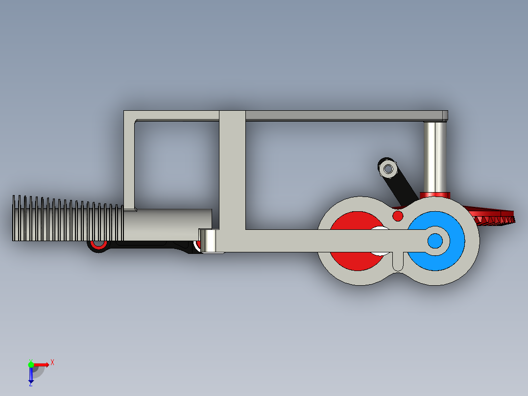 曲柄滑块机构俯视图