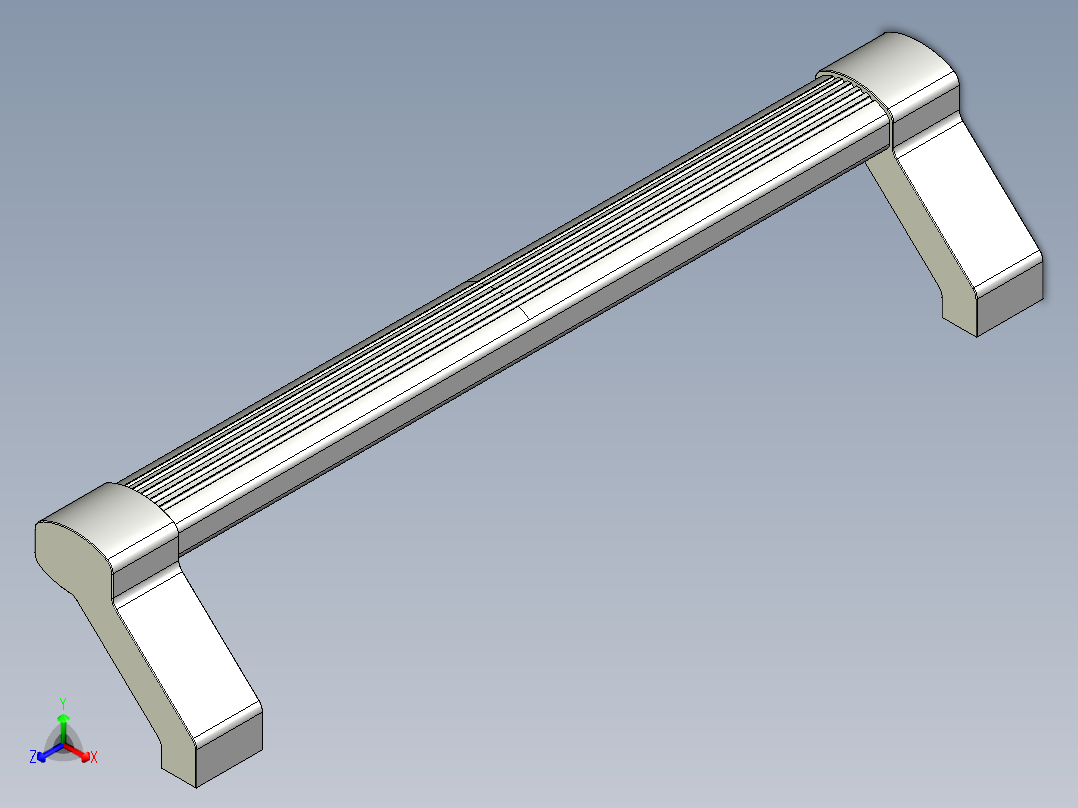 取手(鋁合金)(B)A2-3D多系列多零件图纸模型