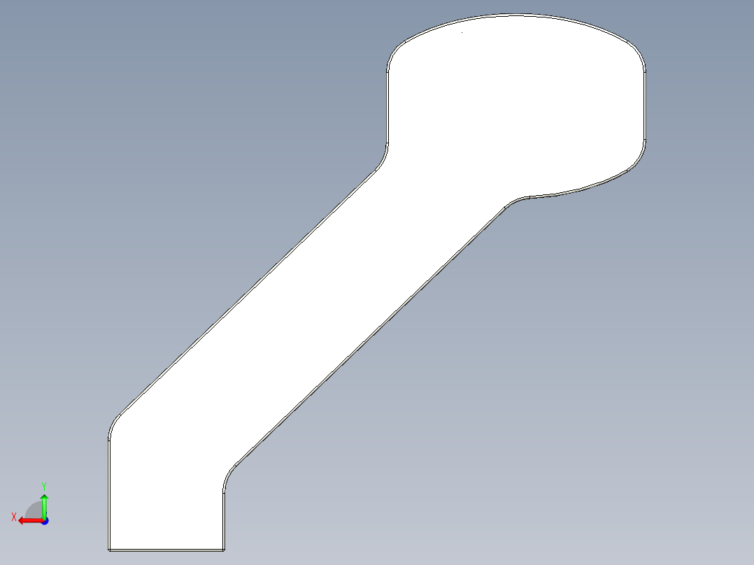 取手(鋁合金)(B)A2-3D多系列多零件图纸模型后视图