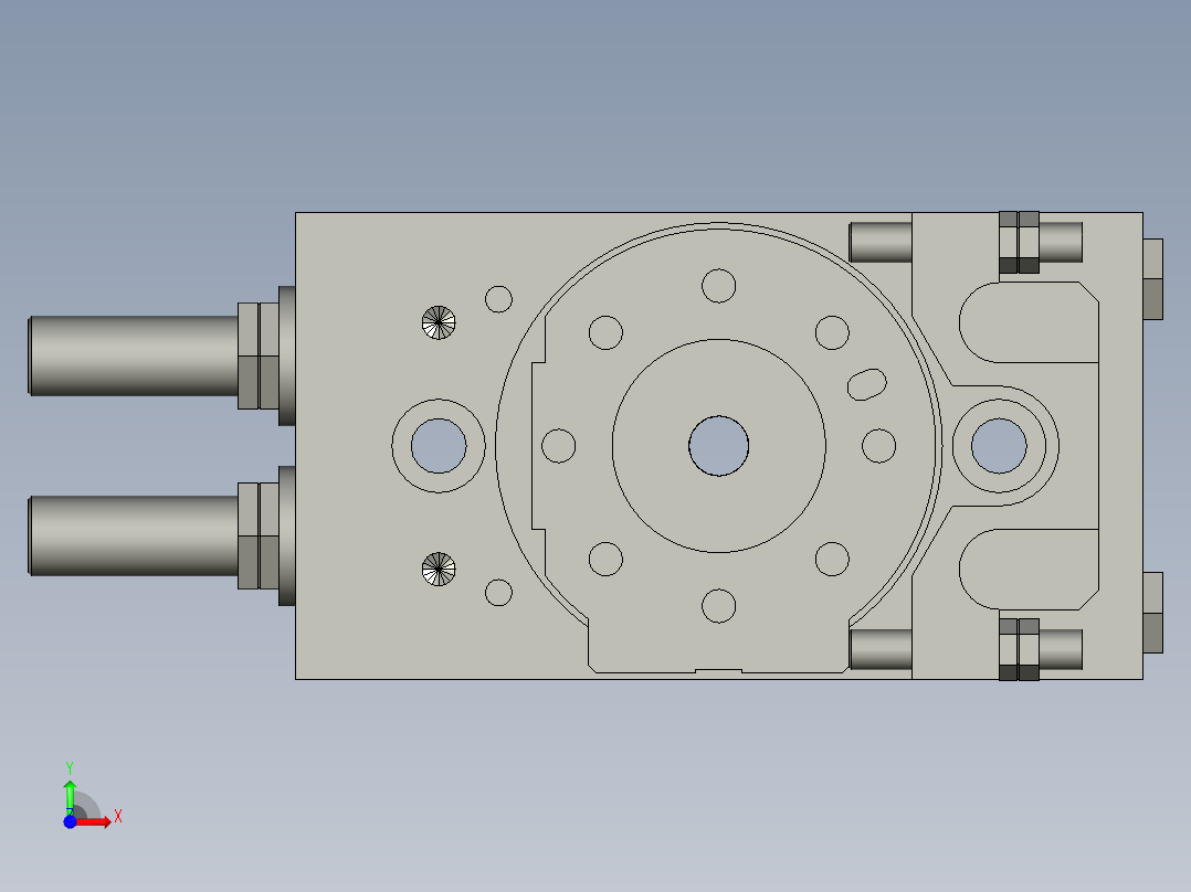 旋转气爪PRC22ST-180前视图