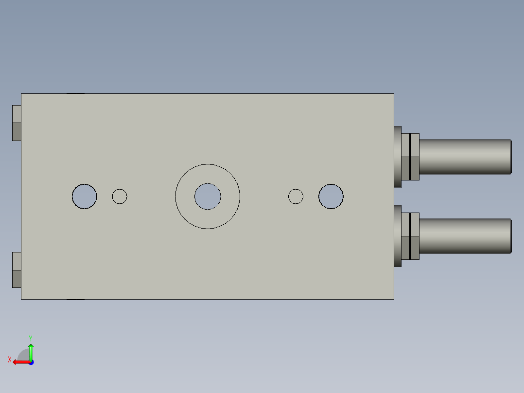 旋转气爪PRC22ST-180后视图