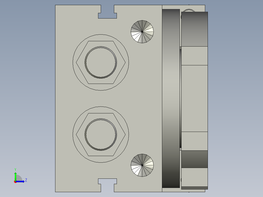 旋转气爪PRC22ST-180左视图
