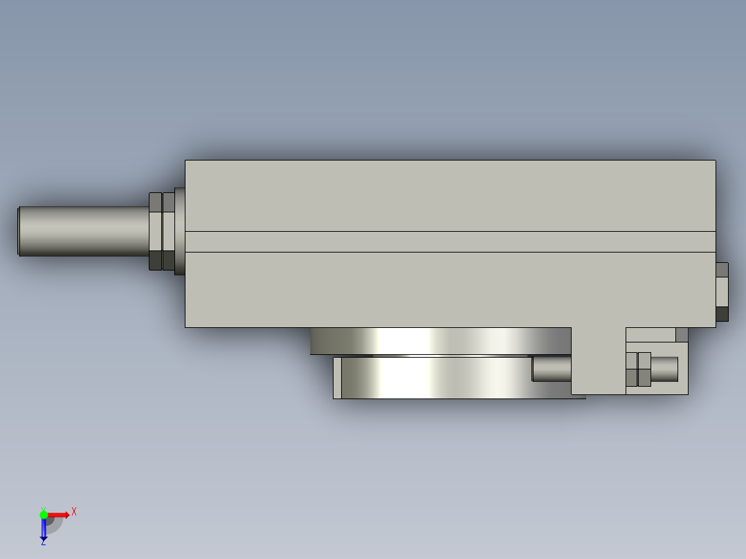 旋转气爪PRC22ST-180俯视图