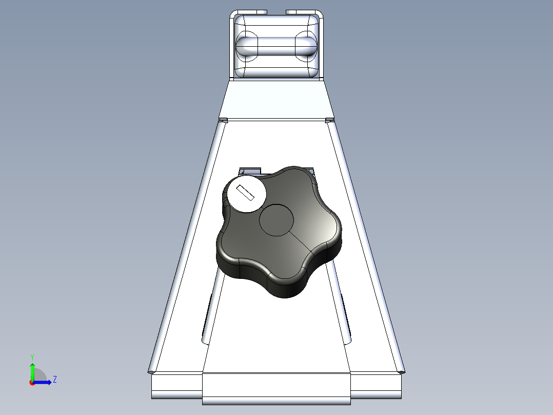 车顶行李架左视图