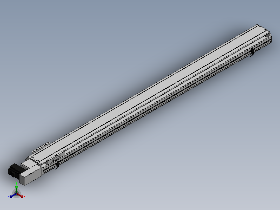 精密模组MT140-L110-1600-R-M40-C4正等轴测图