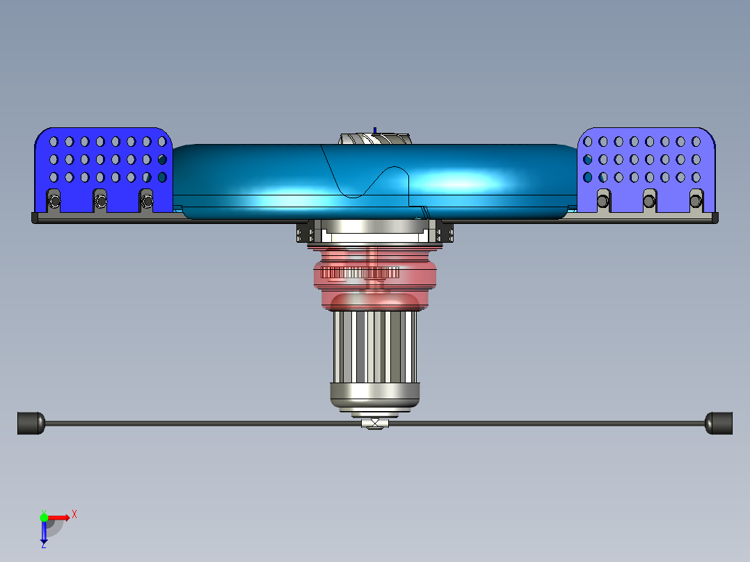 新型增氧机俯视图