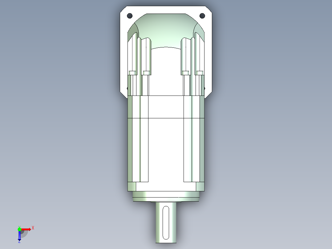 直齿ZPLX142-L3 35-114.3-200-M12.stp俯视图