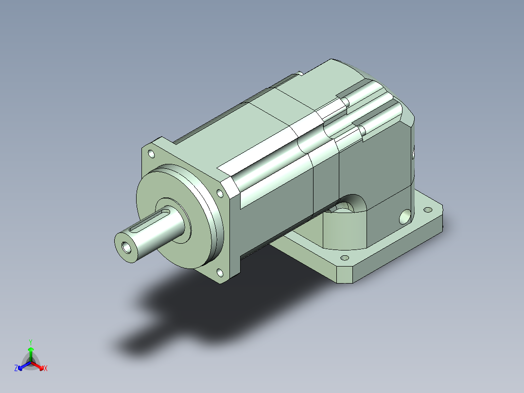 直齿ZPLX142-L3 35-114.3-200-M12.stp正等轴测图