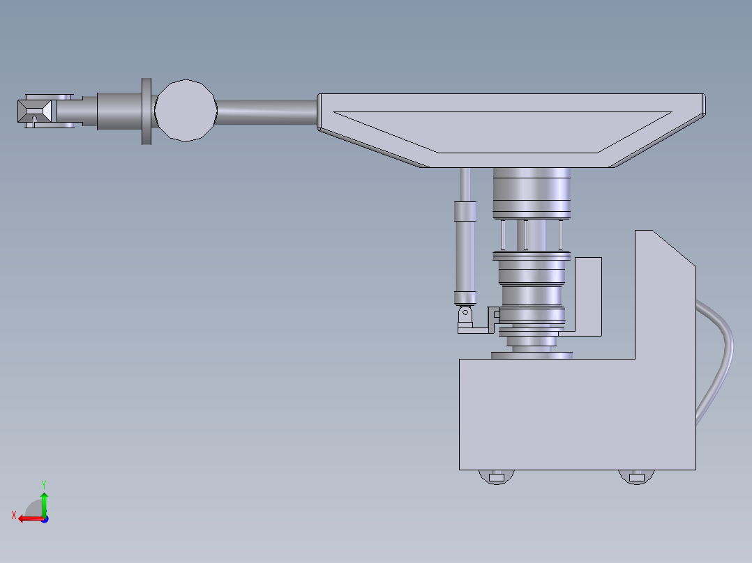 机械手 毕业设计论文后视图