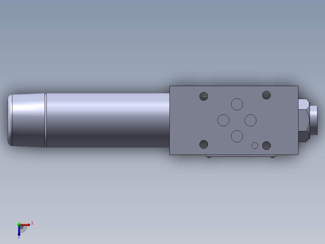 力士乐液压阀-ZDR俯视图
