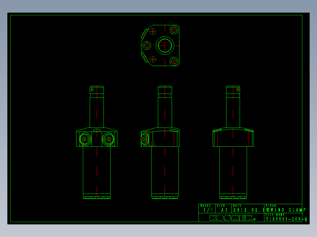 KOSMEKTLA0801-2CR-Q多系列多零件图纸模型