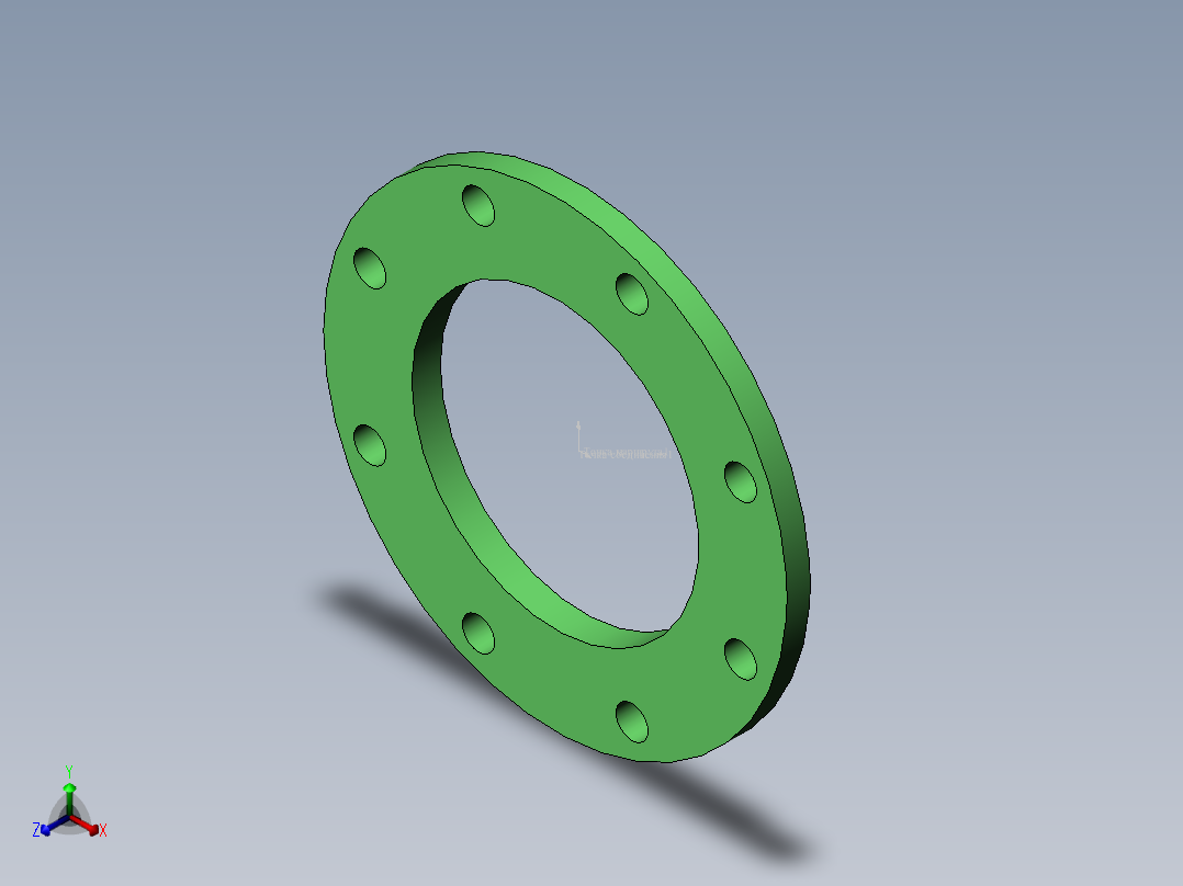 法兰 (20)正等轴测图