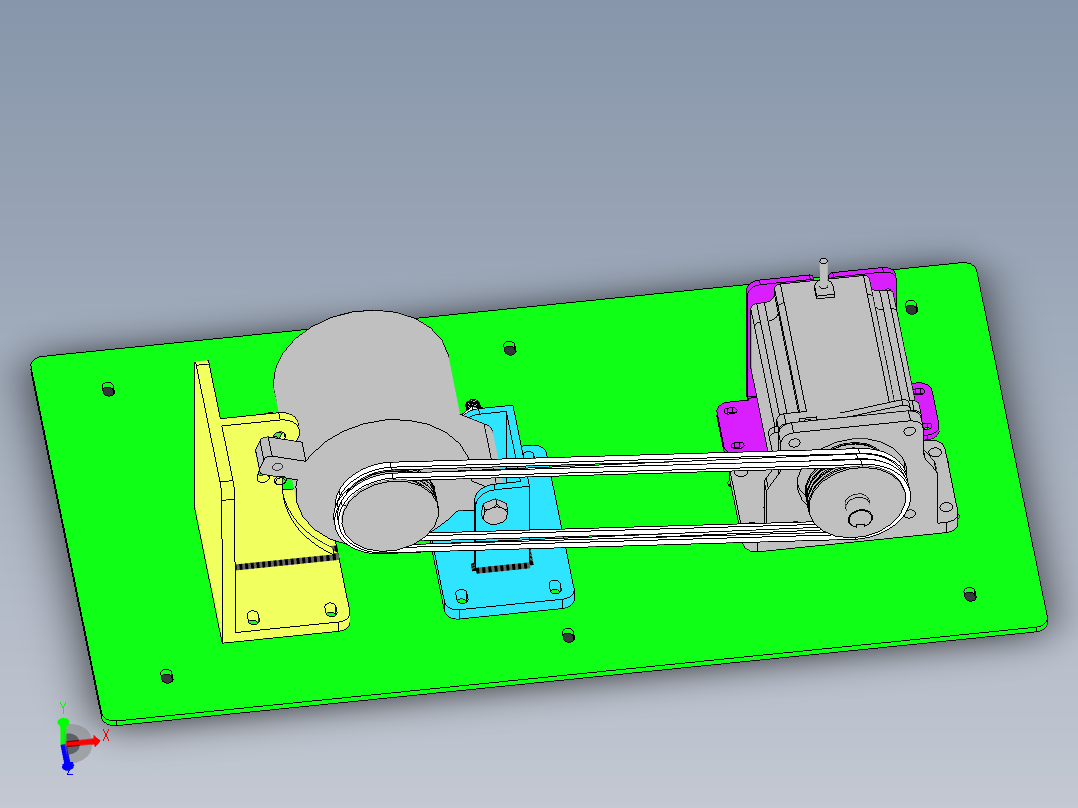 电机皮带传动方案