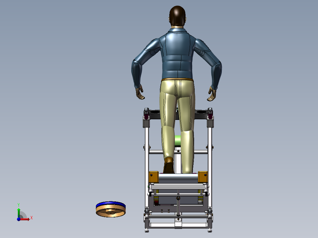 跑步机模型IGS前视图