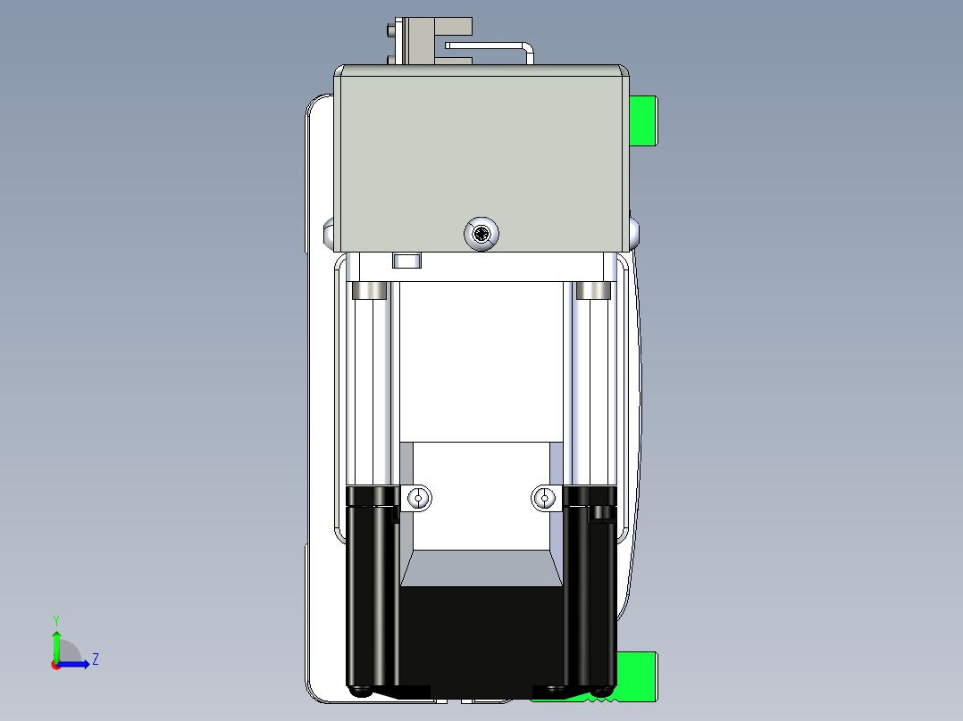 同步带滑台-半封闭B13H-L45-S1100-R-P40-D3左视图