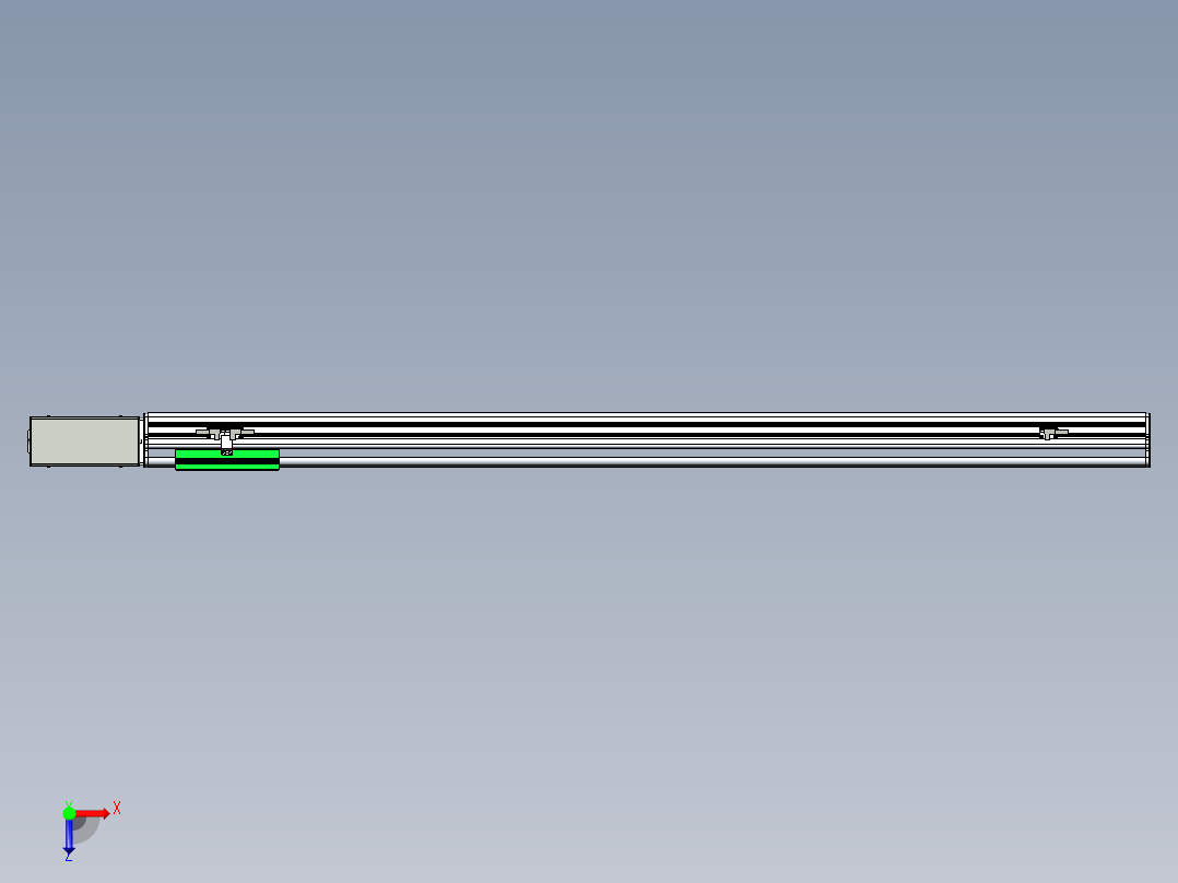 同步带滑台-半封闭B13H-L45-S1100-R-P40-D3俯视图