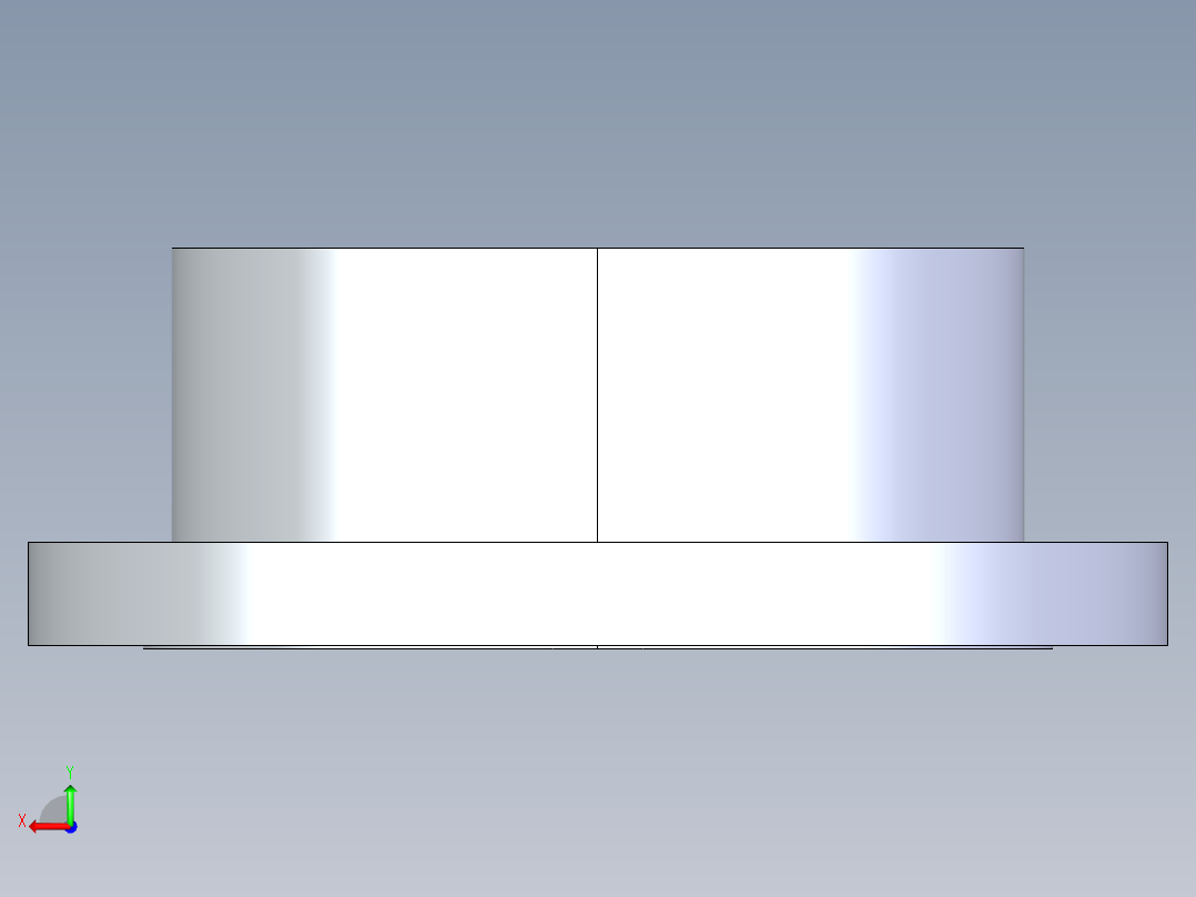 聚氯乙烯配件26-Sch80_Flange Vanstone_SOC_854-120_12in后视图