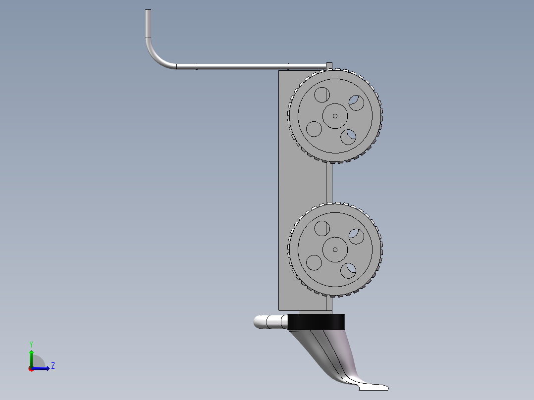 清雪车模型左视图