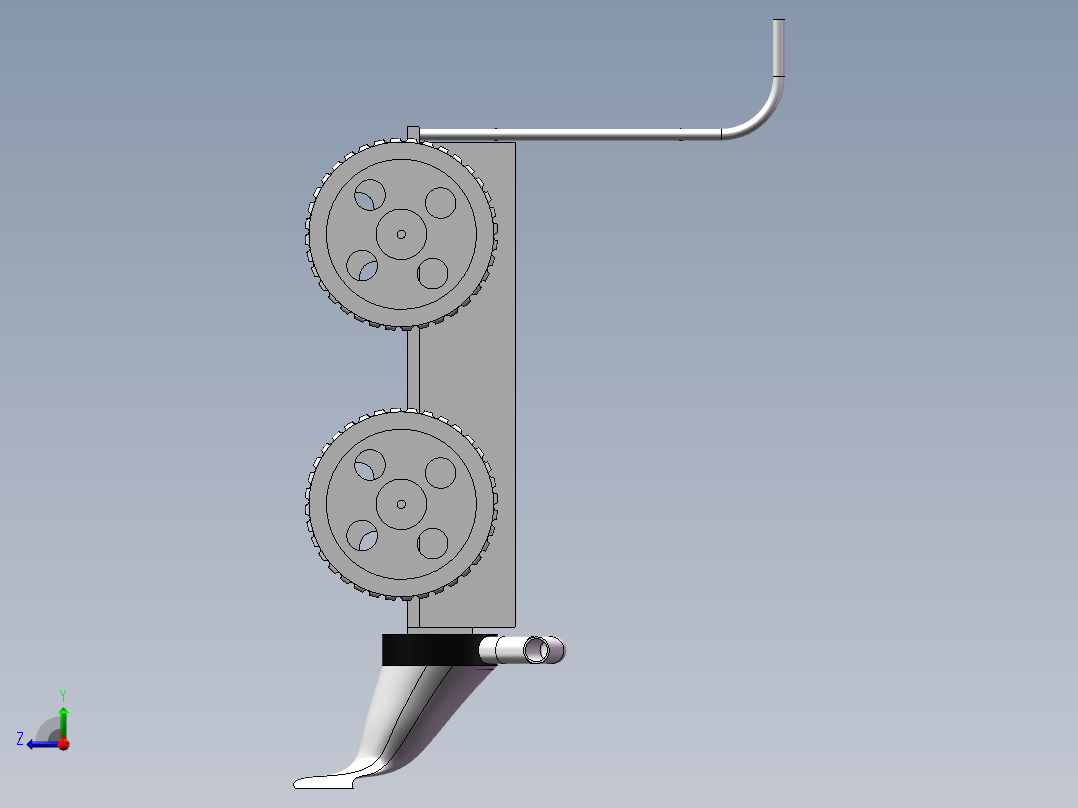 清雪车模型右视图