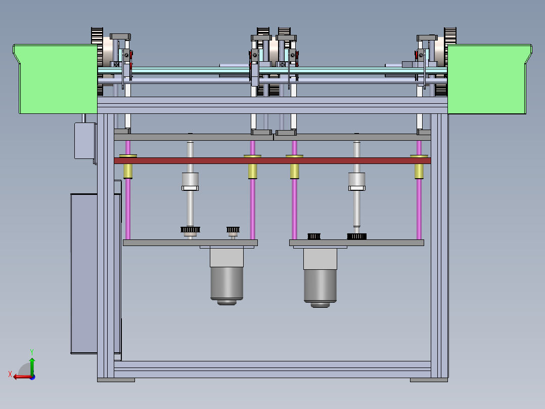 PCB板存板自动送料机后视图