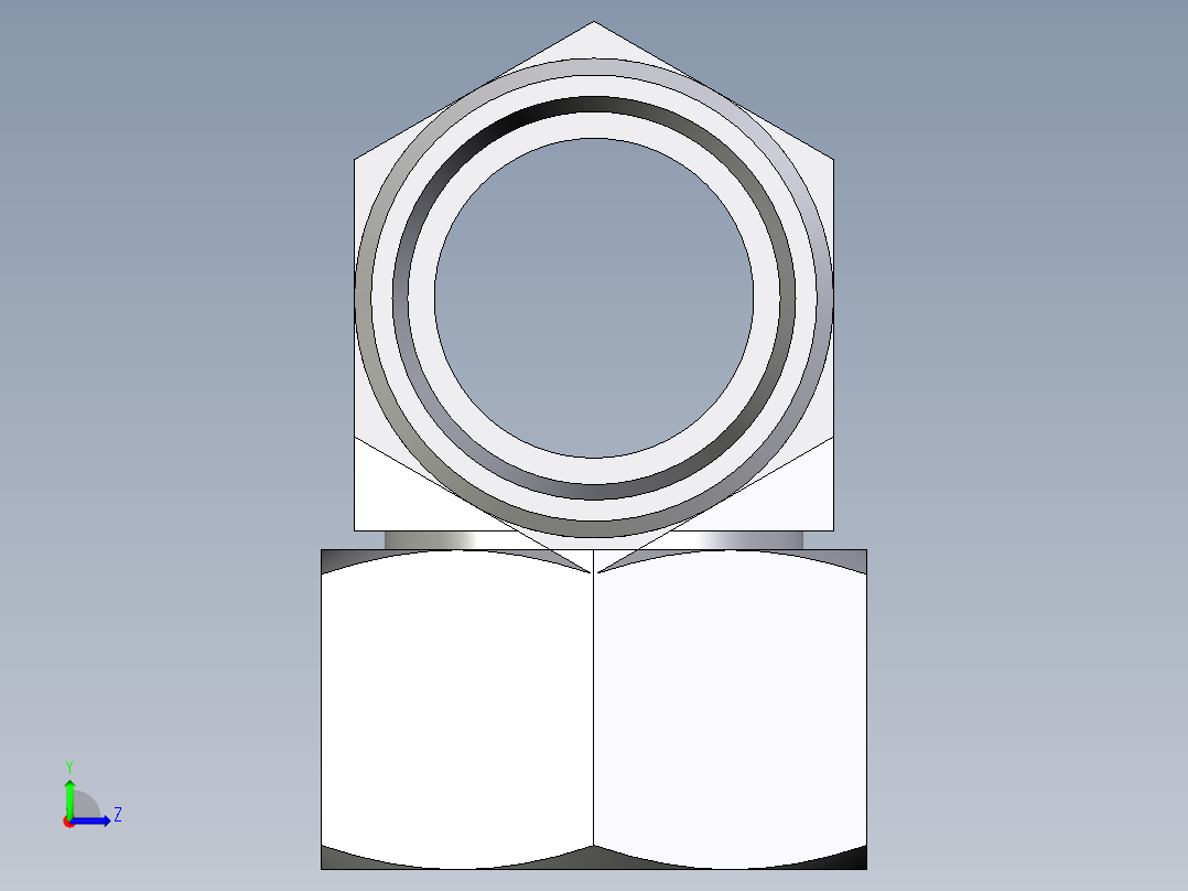 卡套式工业通用硬管接头EO_Swivel_nut_branch_tee_ET28LOMD71左视图