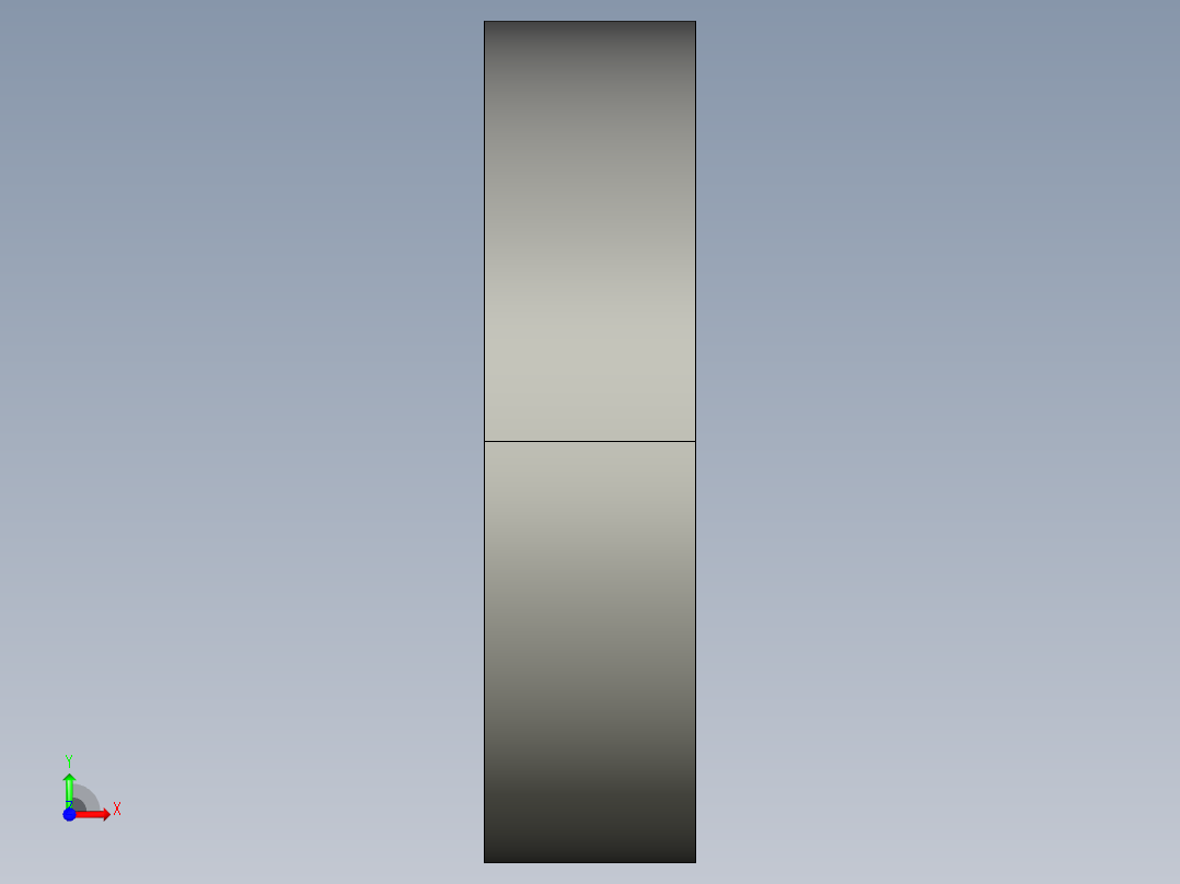 基恩士CZ-60_bracket2_kc图纸模型前视图
