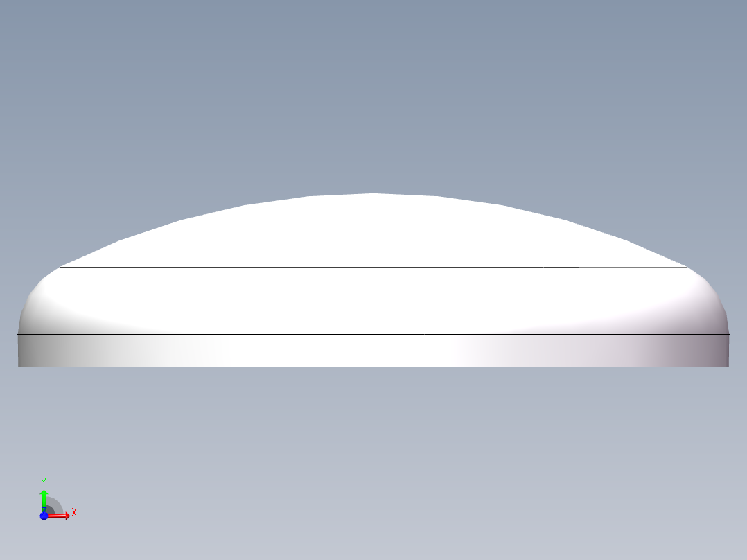 THA碟形封头DN550前视图
