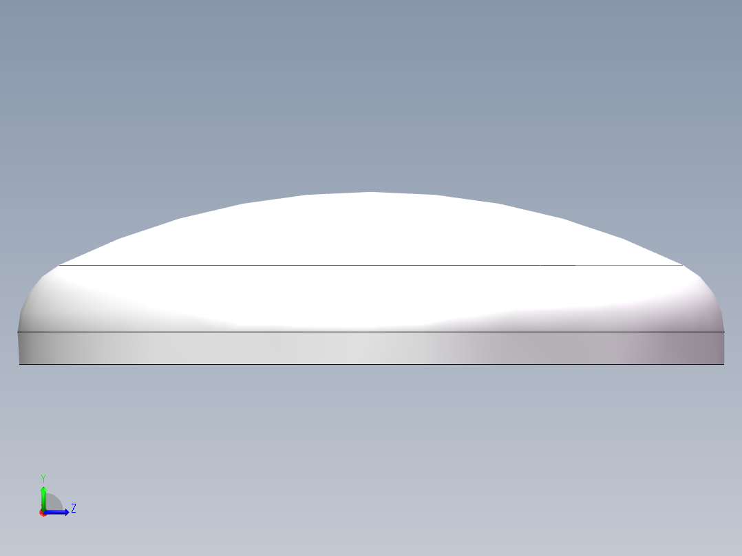 THA碟形封头DN550左视图