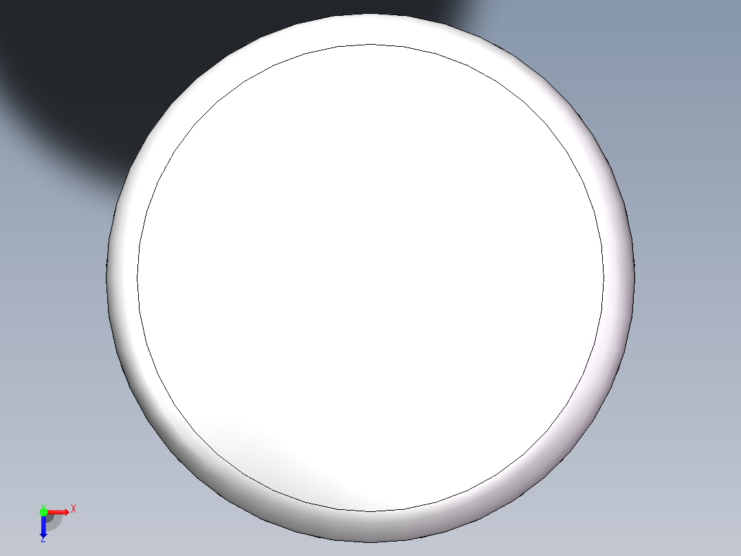 THA碟形封头DN550俯视图