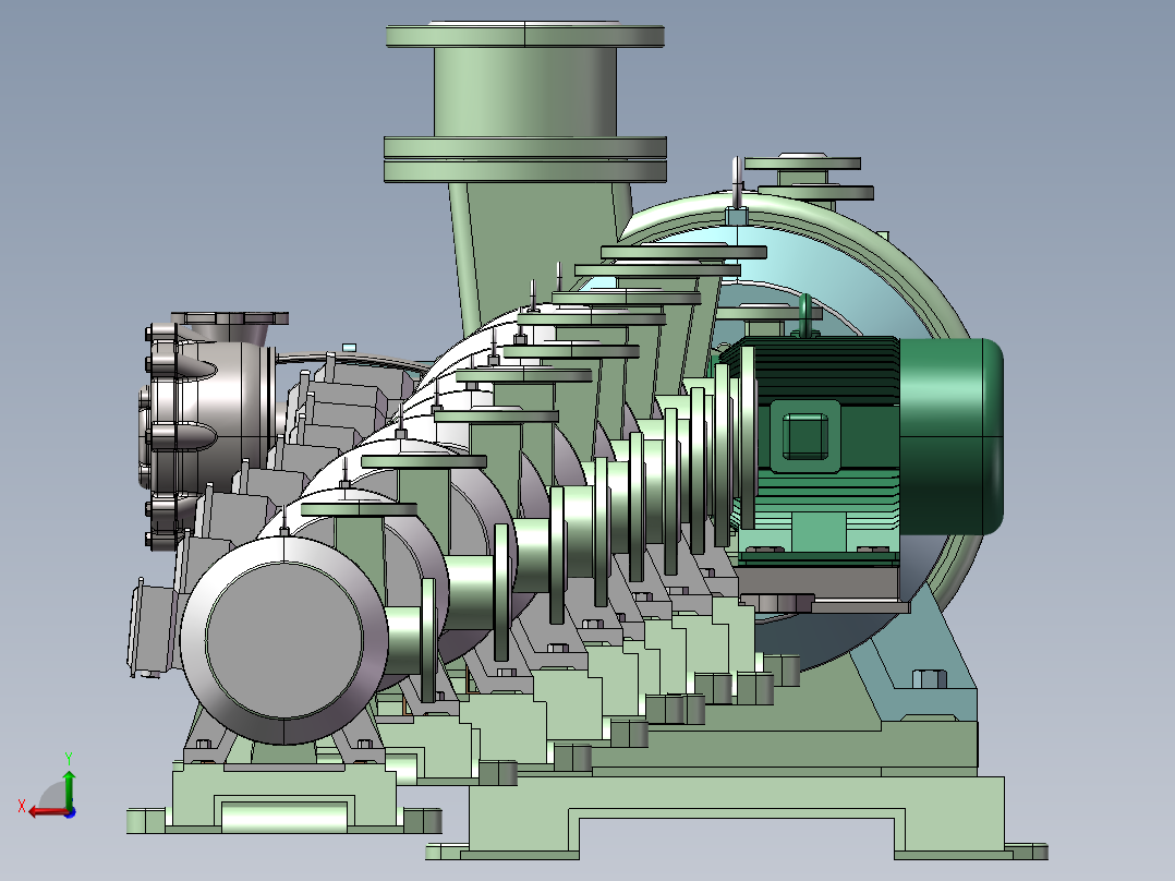 耐磨耐腐砂浆泵MFY与UHB-ZK系列29款后视图