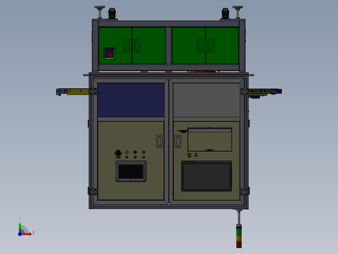 CCD长宽厚测量设备sw18前视图