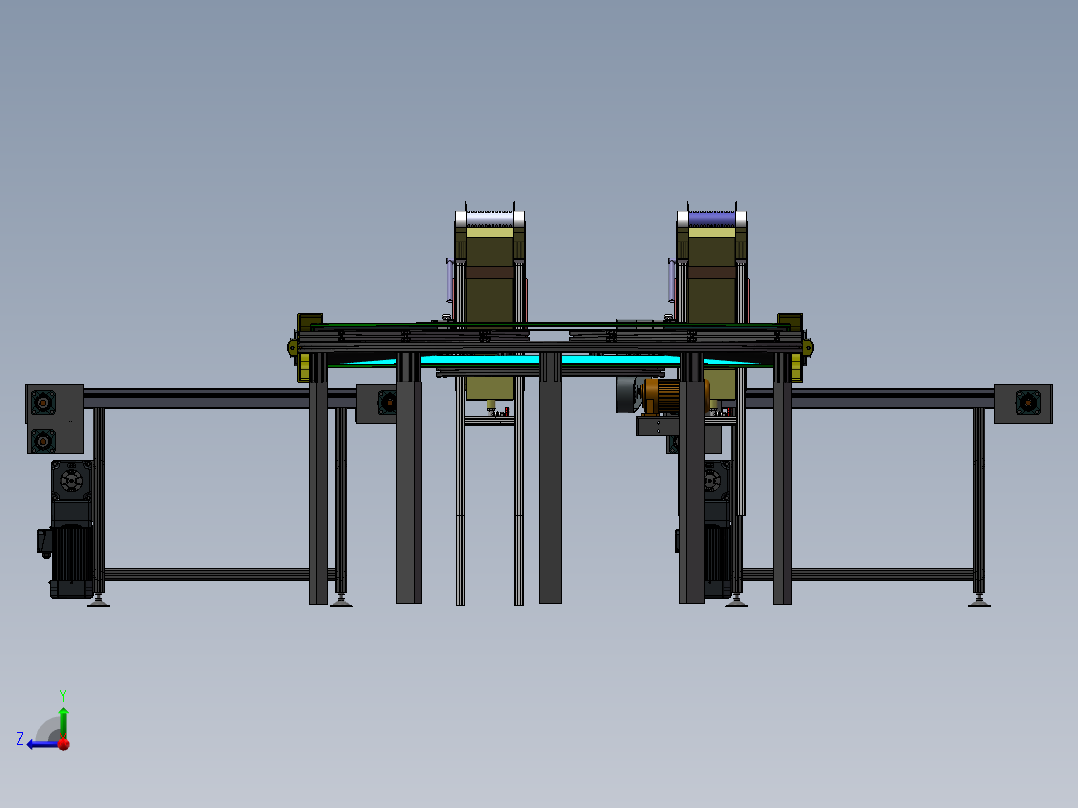 葛根自动切割设备sw17可编辑右视图