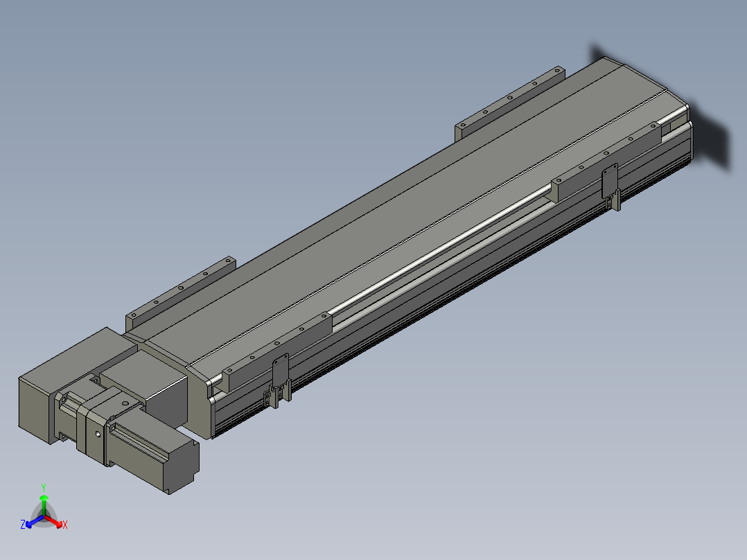 直线模组LHB21-L40-S700-BL设计图纸