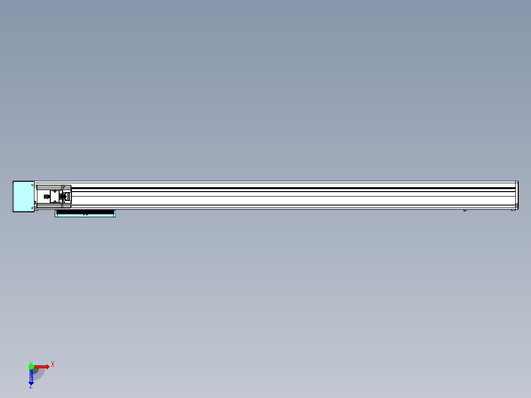 威洛博VC丝杆传动-无尘环境VC14-Lxx-C-S1000-BR-ZP40-C3俯视图