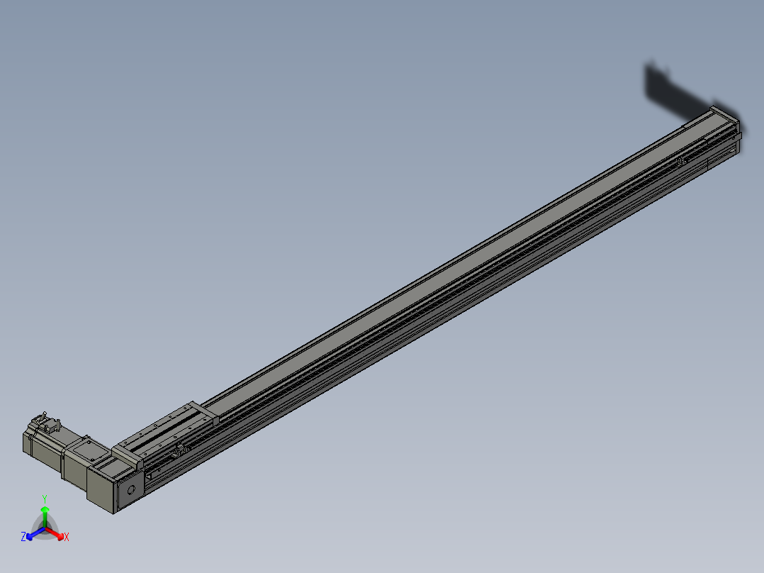 欧规系列-LB8-L150-S1500-BR-ZP75-C3正等轴测图