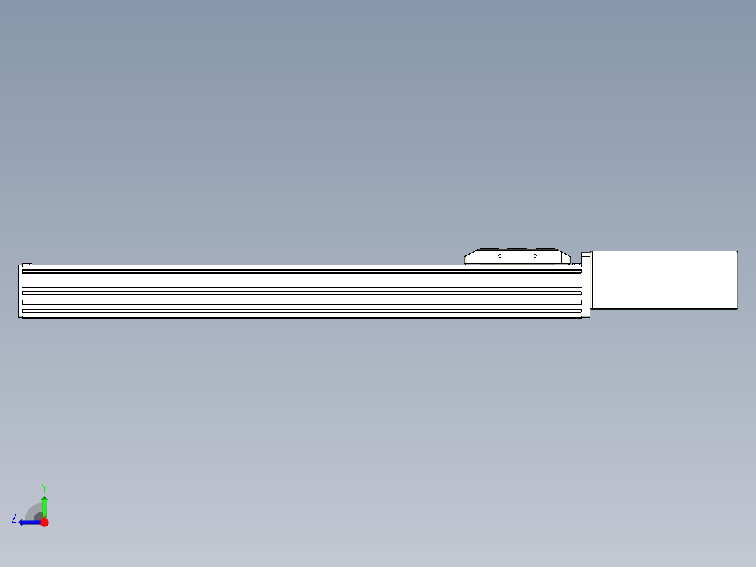 同步带全封闭直线模组TPA-HCB-85D-90-L450-ML-Y-P20-N3右视图