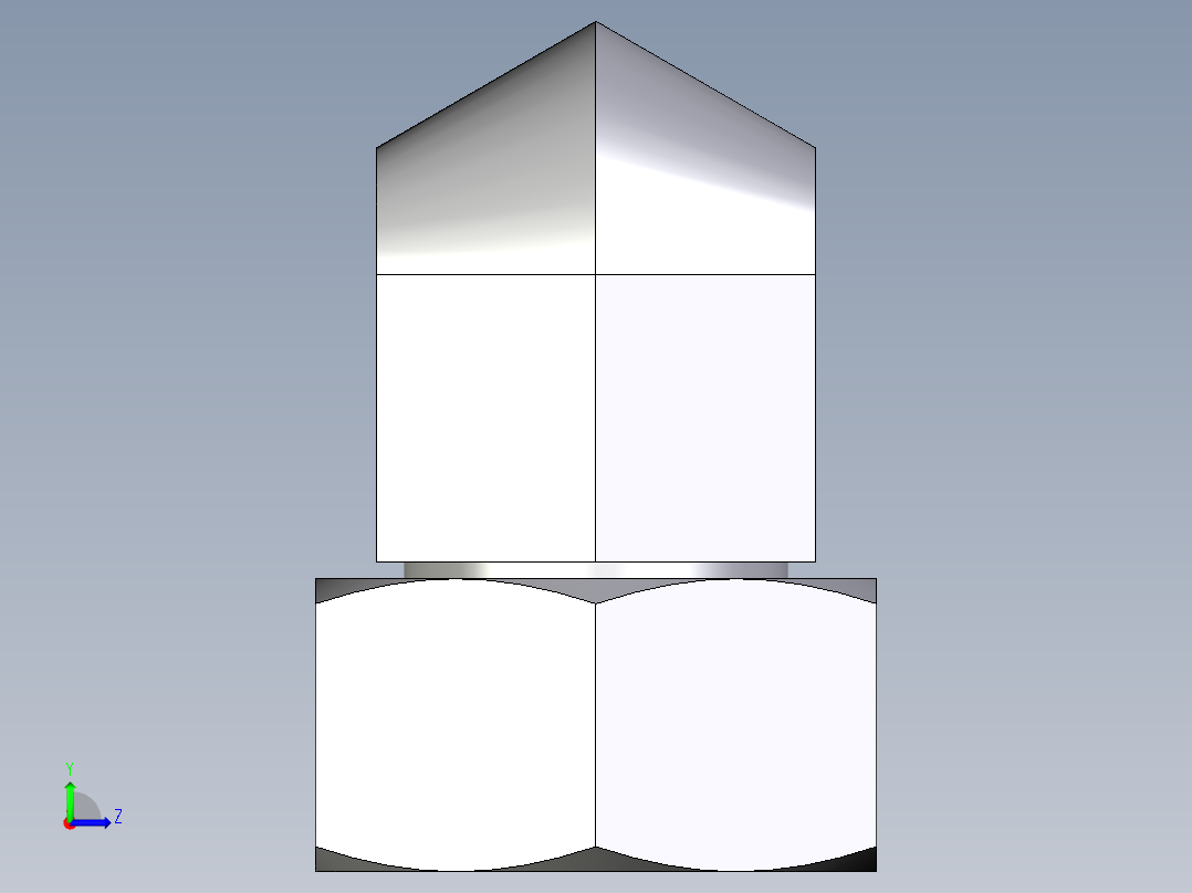 卡套式工业通用硬管接头EO_Swivel_nut_elbow_EW25SOMDCF左视图