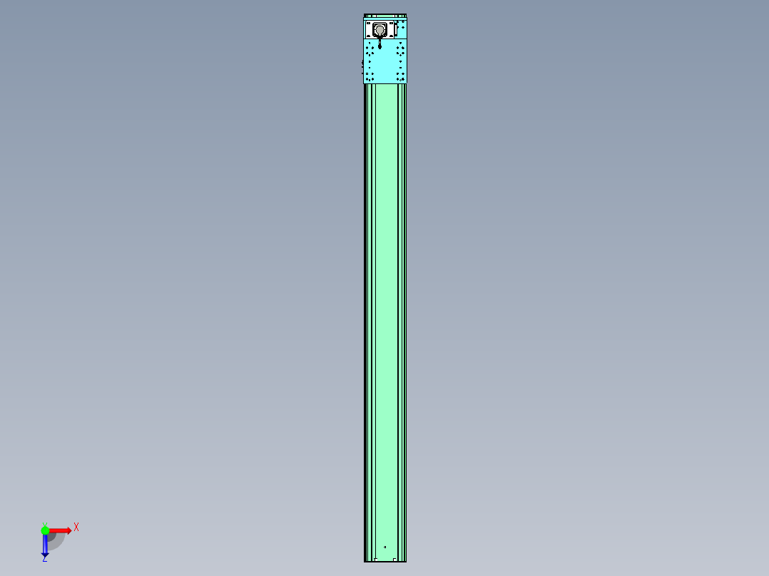 东锦齿条传动DH270G-L167-S3050-BU-减速机+750W俯视图