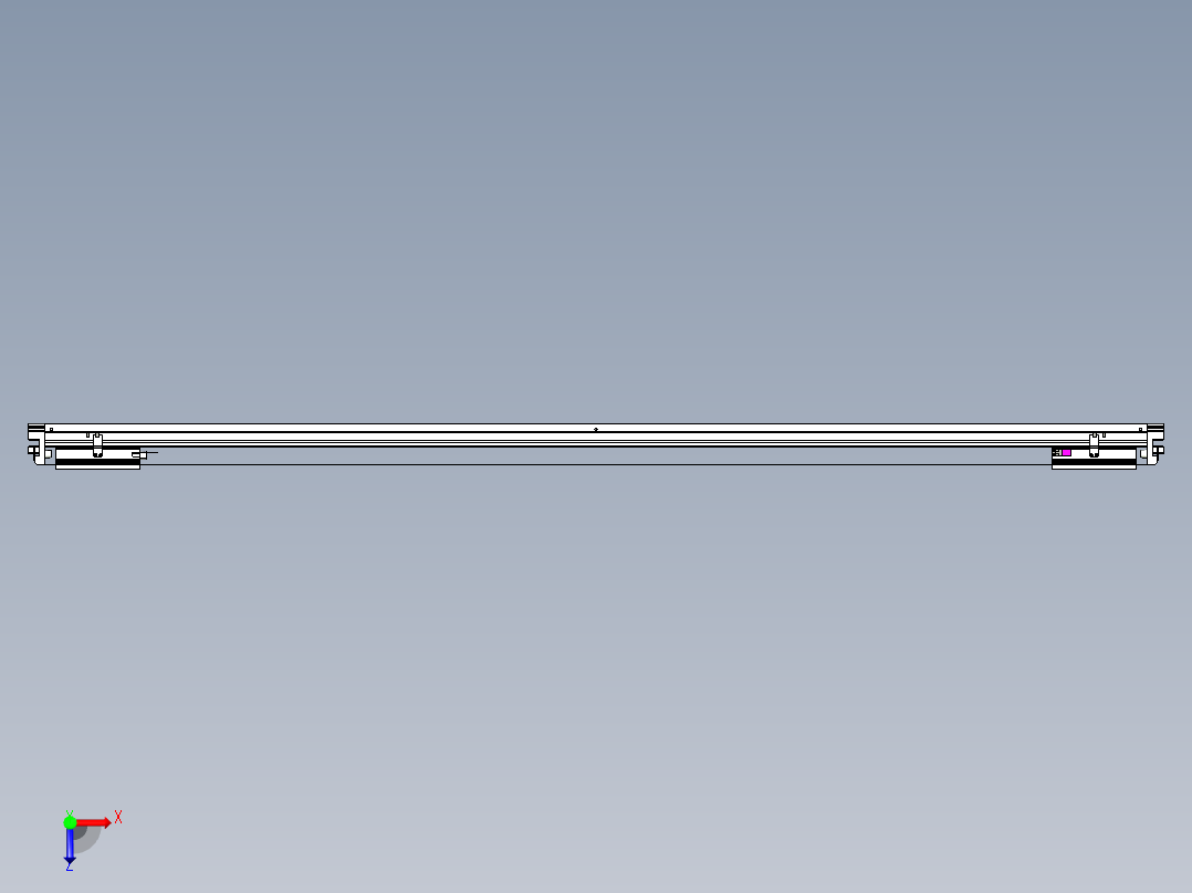 威洛博VL系列3d模型模组2VL22H2Y-S1950俯视图
