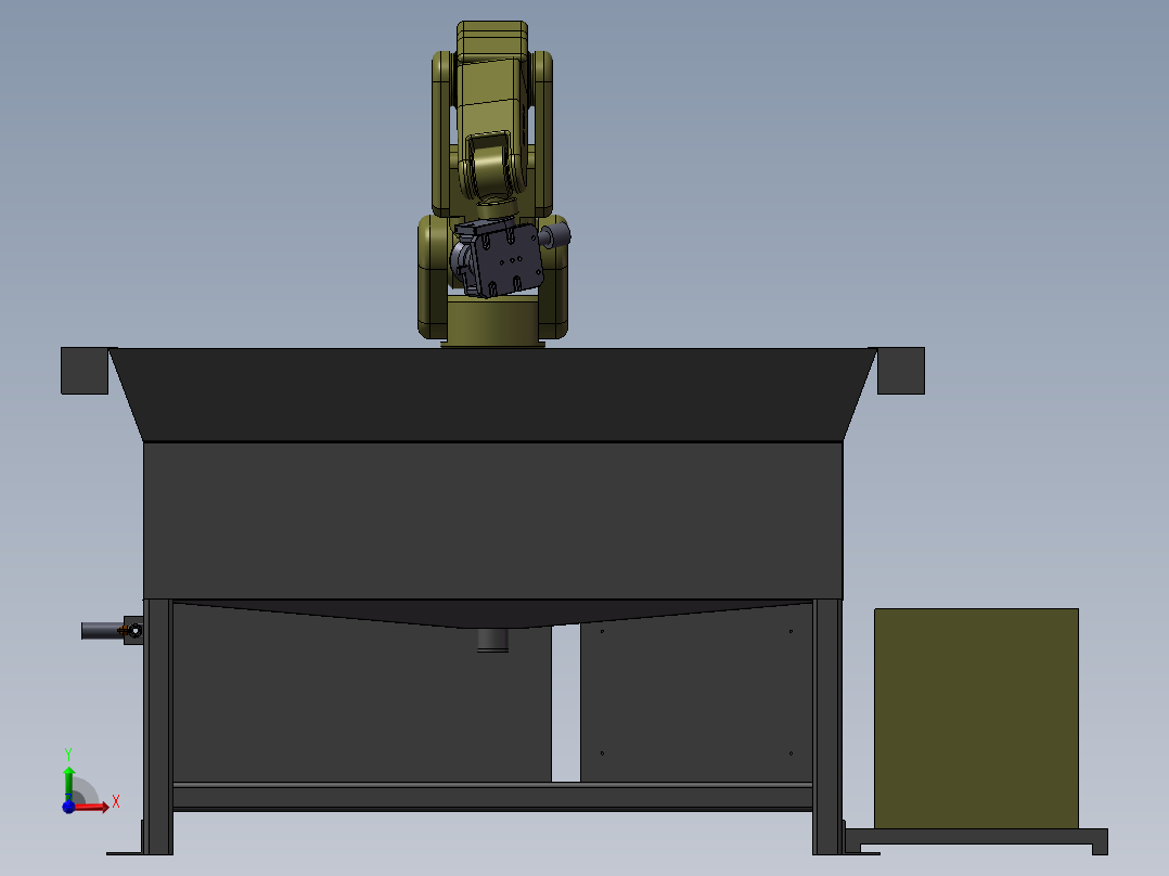 机器人打磨实际案例图纸前视图