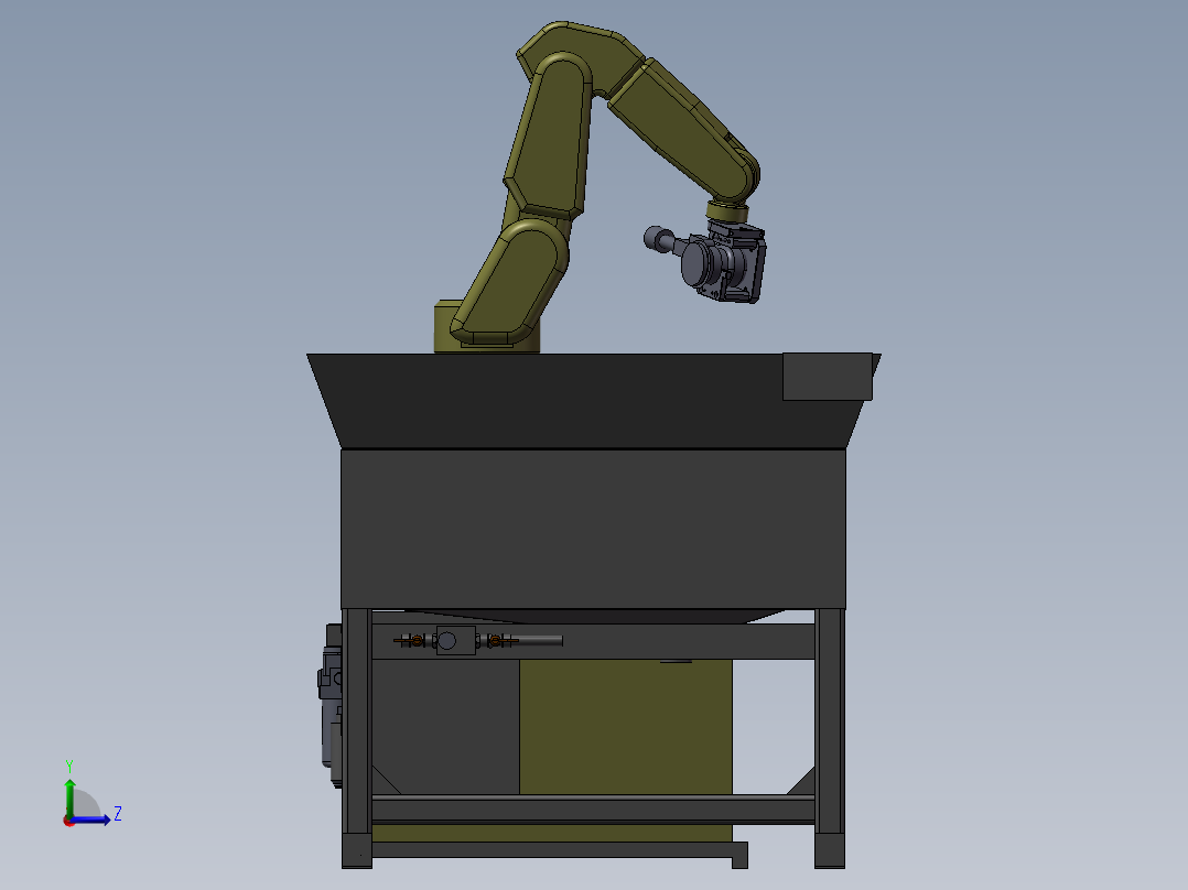 机器人打磨实际案例图纸左视图