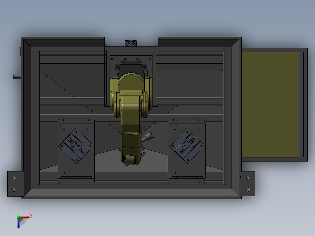 机器人打磨实际案例图纸俯视图