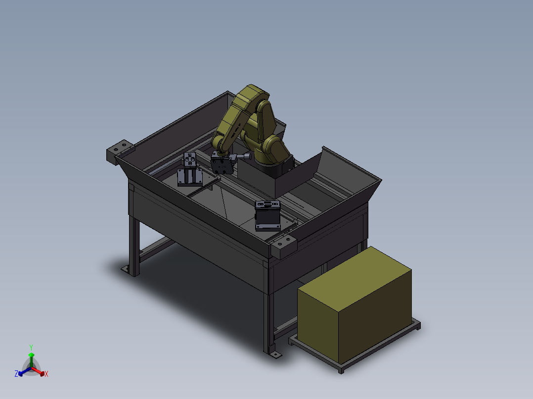 机器人打磨实际案例图纸正等轴测图