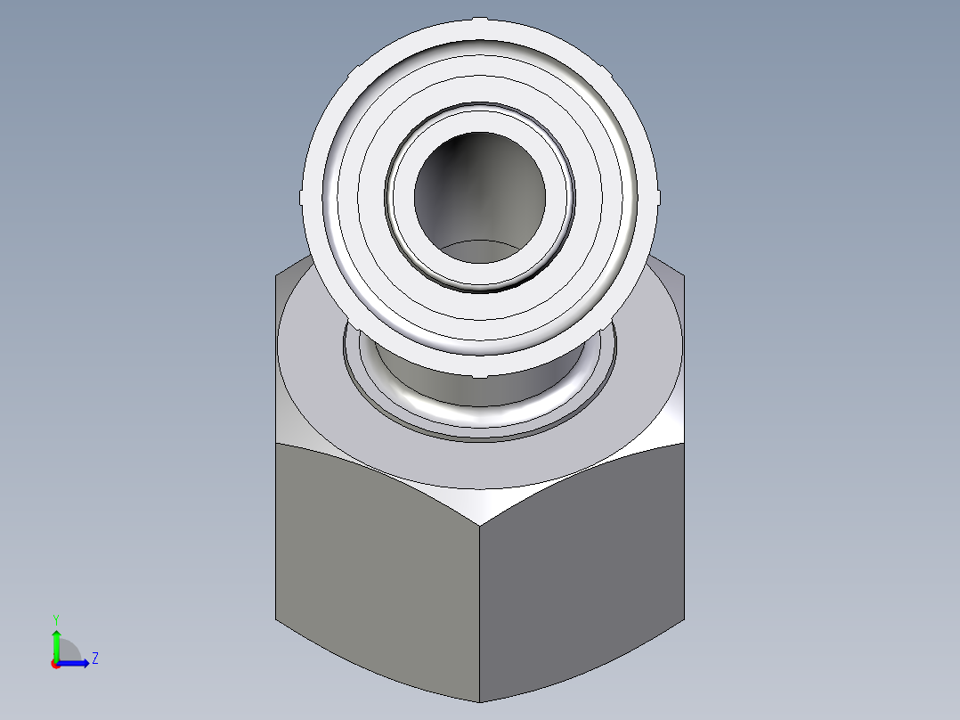 CE70系列-24°锥卡套轻型45°左视图
