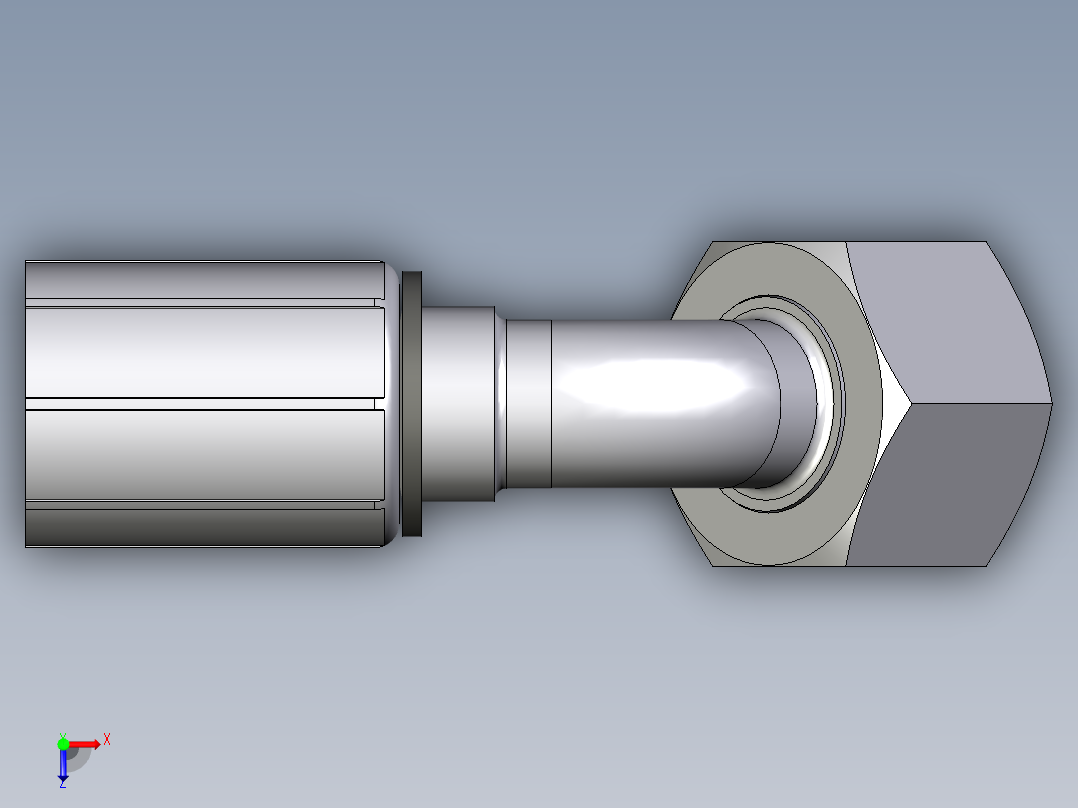 CE70系列-24°锥卡套轻型45°俯视图