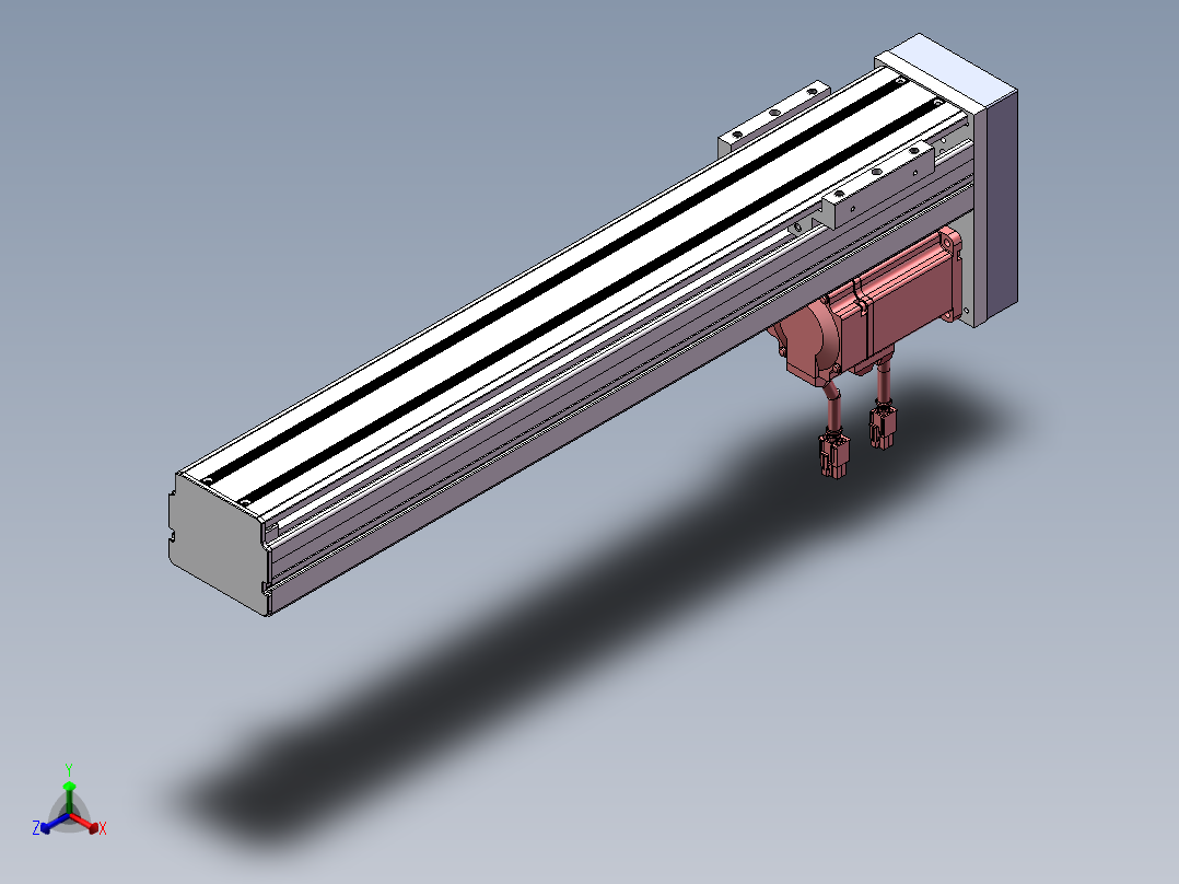 精密模组MY80S-T10-400L-P20B-BM-C4正等轴测图